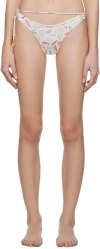 Jacquemus Brown 'le Bas De Maillot Barco' Bikini Bottoms In 1dm Print Multicolor