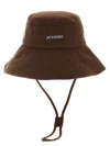 Jacquemus Brown Le Bob De-nimes Bucket Hat In Brown