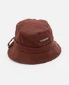 Jacquemus Brown Le Bob Gadjo Bucket Hat In Burgundy