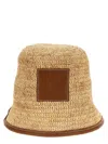 Jacquemus Le Bob Soli Raffia Hat In Brown