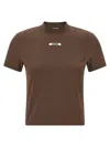 Jacquemus The Grosgrain Long-sleeved T-shirt In Brown