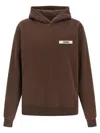 Jacquemus Le Hoodie Gros Grain In Brown