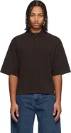 Jacquemus Logo-detailing Polo Shirt In Brown