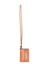Jacquemus Coin Holder The Leather Strap Detachable In Brown
