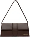 Jacquemus Women Chocolate Brown Gold-tone Logo Lettering Single Top Handle Flap-buckle Fastening In 850 Brown