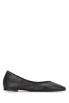 Jacquemus Oval Ballerina Shoes Textured Design In Brown