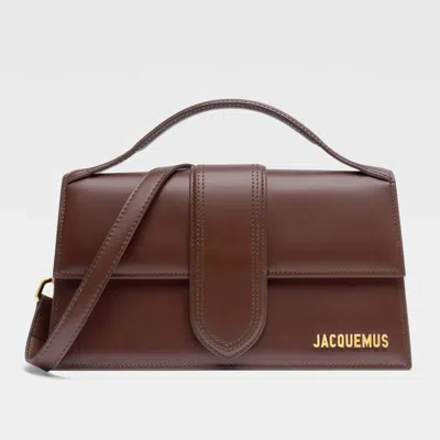 Jacquemus Le Grand Bambino Leather Shoulder Bag In Brown