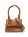 Jacquemus Le Chiquito Leather Mini Bag In Leather Brown
