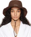 Jacquemus Le Bob Artichaut Bucket Hat In 850 Brown