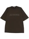Jacquemus Typo T-shirt In Brown