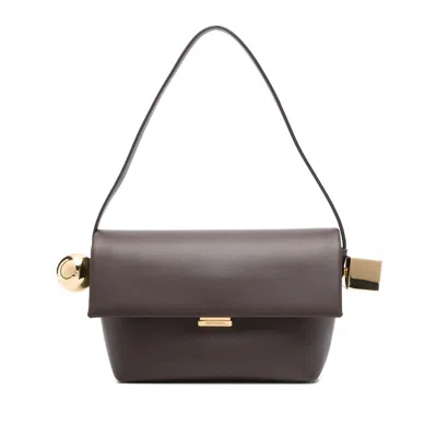 Jacquemus Brown Shoulder Bags In Multi