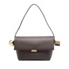Jacquemus Dark Brown Rond Carre Shoulder Bag In Brown