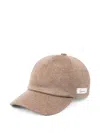 Jacquemus Brown Solid Baseball Cap In Brown