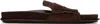 Jacquemus Diamond Cut Suede Slides With Flat Sole