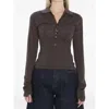 Jacquemus Women Le Polo Merino In Brown
