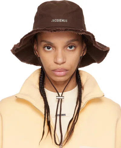 JACQUEMUS BROWN 'THE ARTICHAUT' BUCKET HAT