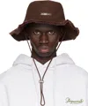 Jacquemus Brown 'the Artichaut' Bucket Hat In 850 Brown
