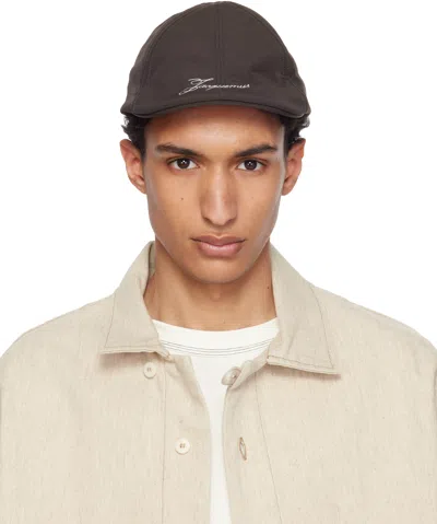 Jacquemus Brown 'the Baluchon' Cap