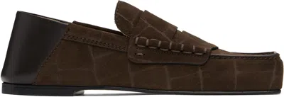 JACQUEMUS BROWN 'THE CARRÉ' LOAFERS