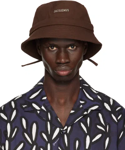 Jacquemus Brown 'the Gadjo' Bucket Hat In 850 Brown
