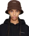 Jacquemus Brown 'the Gadjo' Bucket Hat In 850 Brown