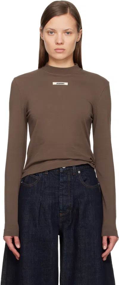 Jacquemus Brown 'the Gros Grain' Long-sleeve T-shirt