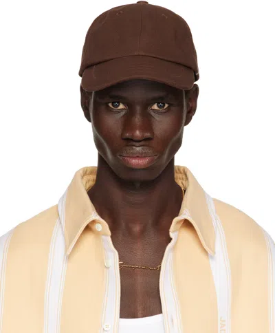 Jacquemus Brown 'the ' Cap In 850 Brown