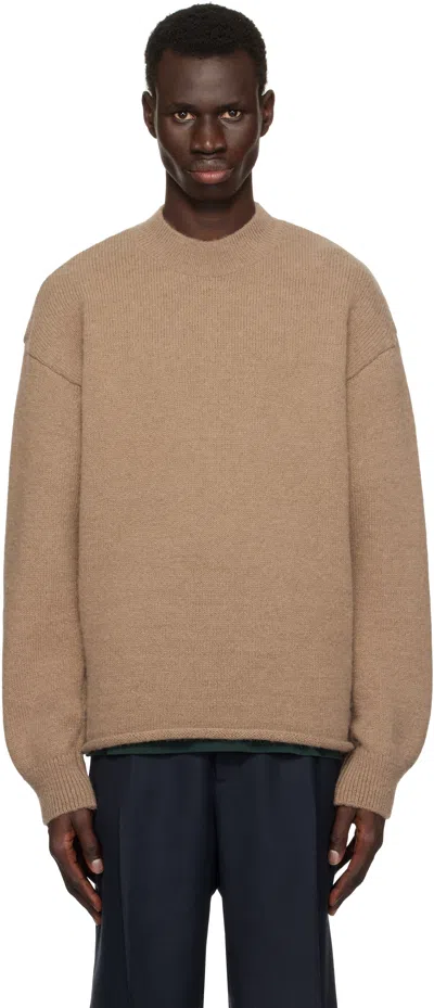 JACQUEMUS BROWN 'THE JACQUEMUS' SWEATER