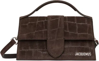 Jacquemus Large The Bambino Tote Bag In Brown