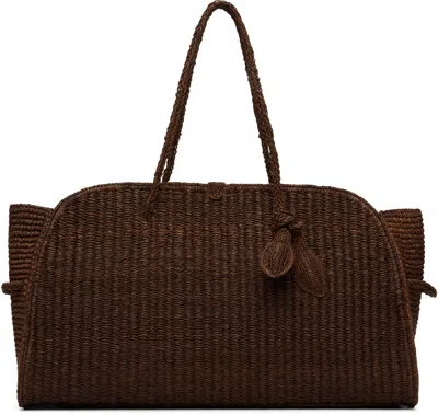 Jacquemus Brown 'the Large Raffia Turismo' Bag