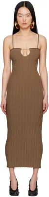 Jacquemus Women La Robe Sierra Bretelles Dress In 150 Beige