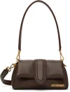 Jacquemus Padded Lambskin Shoulder Bag In 855 Medium Brown