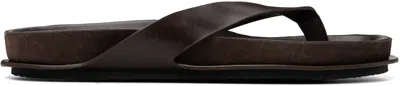 Jacquemus Brown 'the Tatanes' Flip-flops