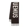 Jacquemus Logo Jacquard Wool Fringed Scarf