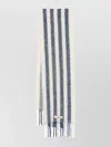 Jacquemus Brushed Fringed Knitted Scarf With Striped Pattern
