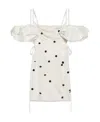 Jacquemus Mini Darling Polka Dot Dress In White