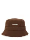 Jacquemus Brown Le Bob Gadjo Bucket Hat In Brown