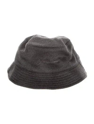 Pre-owned Jacquemus Bucket Hat In Grey