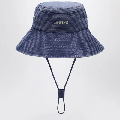 Jacquemus Bucket Hat In De-nîmes Blue Denim