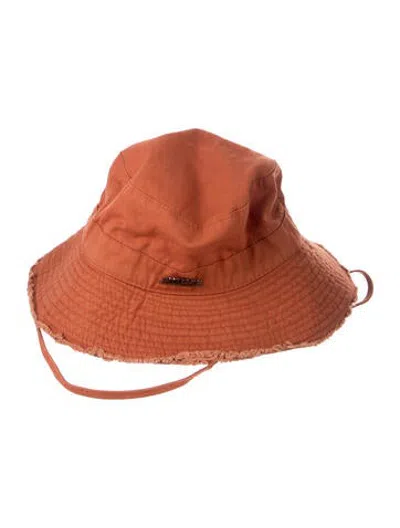 Pre-owned Jacquemus Bucket Hat In Orange