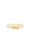 Jacquemus Buckled Belt In Nude