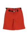 Jacquemus Men's Le Raphia Meio Shorts In Terracotta