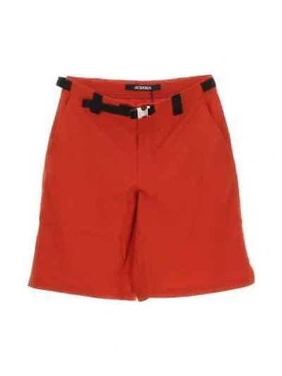 Pre-owned Jacquemus Buckled Shorts In Red