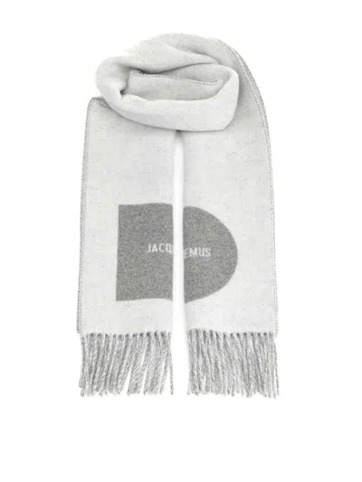 Jacquemus Rond Carr Scarf In Brown