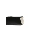 Jacquemus Horizontal Calf Leather Crossbody Shoulder Bag In Black