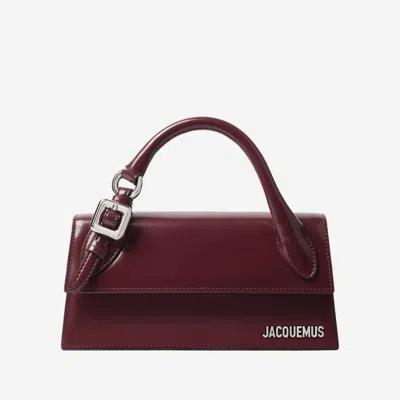 JACQUEMUS BURGUNDY CHIQUITO CROSSBODY BAG
