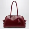 Jacquemus Burgundy Glossy Leather Turismo Bag Women