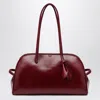 Jacquemus Burgundy Glossy Leather Turismo Bag Women In Burgundy