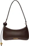 Jacquemus Women Bisou Perle Large Shoulder Bag In Burgundy