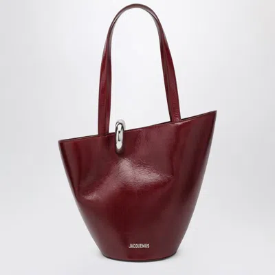 Jacquemus Burgundy The Bambola Medium Bag In Red